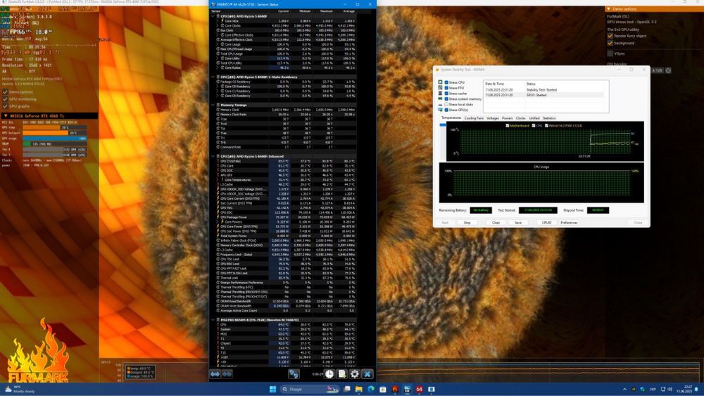 RTX 4060 Ti / Ryzen 5 8400F / 16Gb DDR5 / 512Gb NvMe.