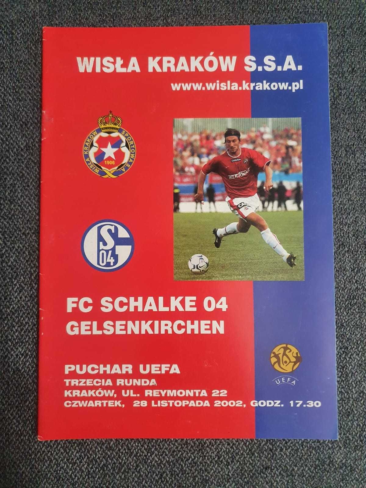 Program meczowy Wisła Kraków vs. FC Schalke 04 Puchar UEFA 2002