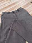 spodnie eleganckie straight leg szare w kropki