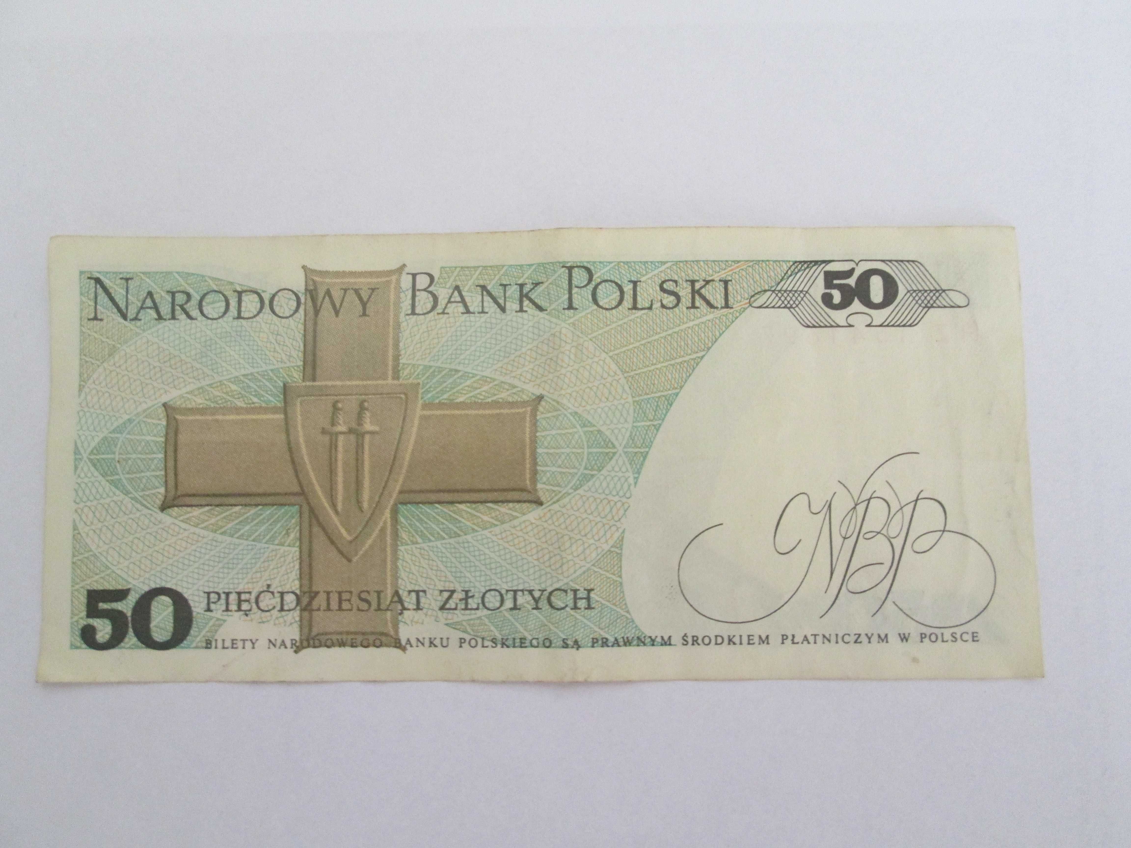 Sprzedam banknoty z PRL-u,- 50 złotych, 1988 r.