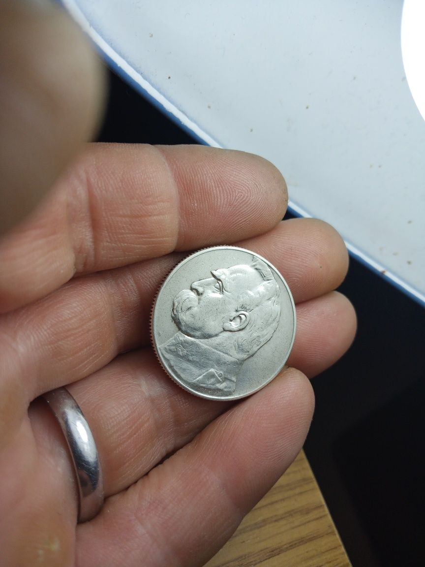 Srebrna Moneta 5 złotych z Marszałkiem Józefem Piłsudskim z 1934 roku