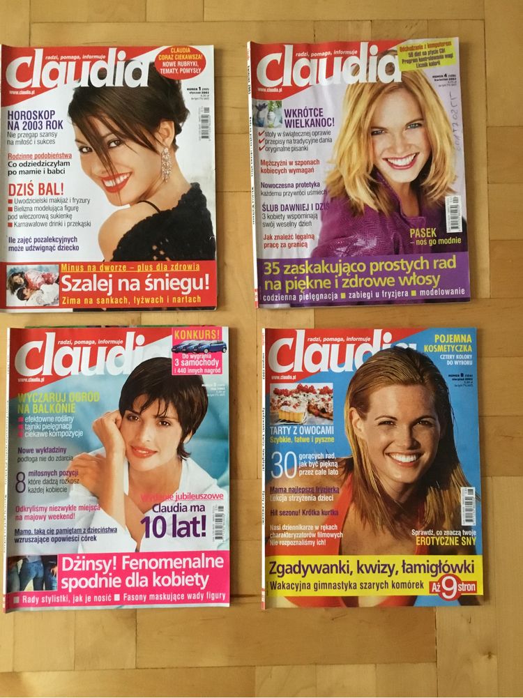Magazyn Claudia z 2003 roku, 4 sztuki