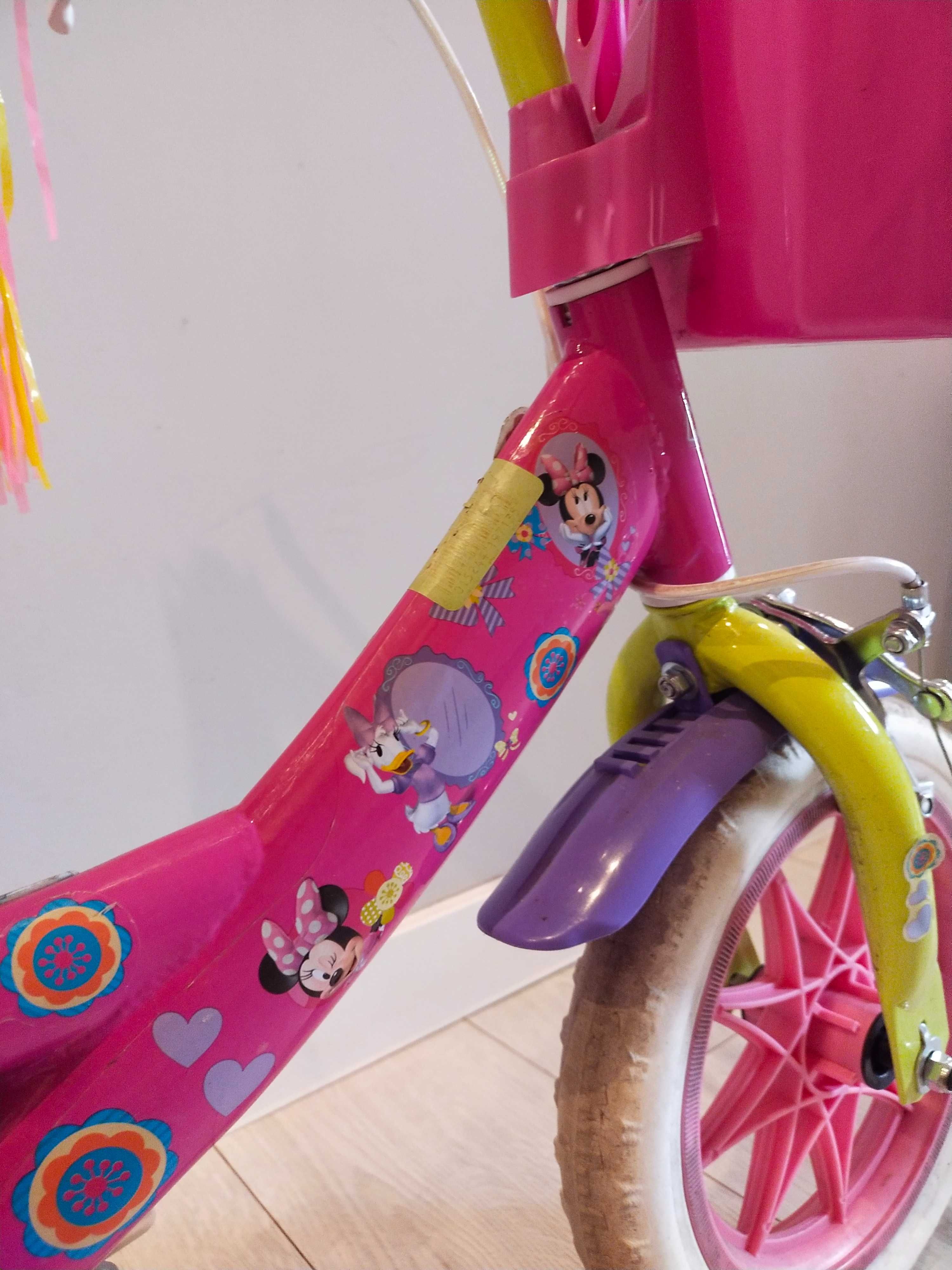 Rowerek rower 12" Disney myszka Miki różowy