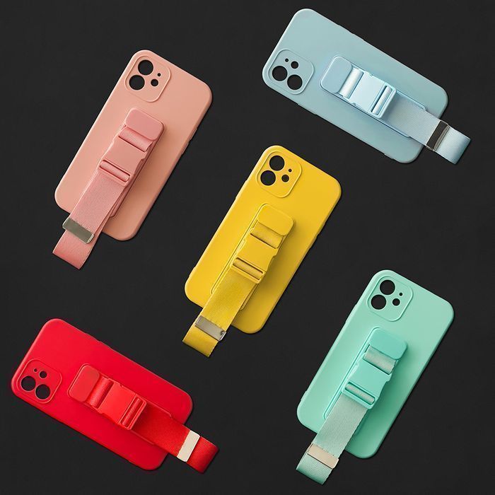 Etui Rope Case z Smyczą do iPhone 13 Mini - Różowe