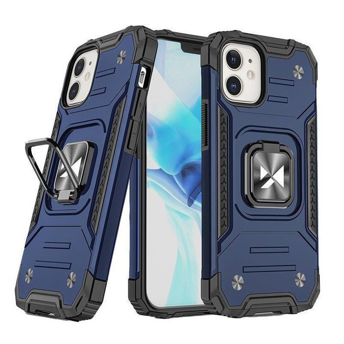 Wozinsky Etui iPhone 14 Plus Ring Armor Magnes Niebieskie