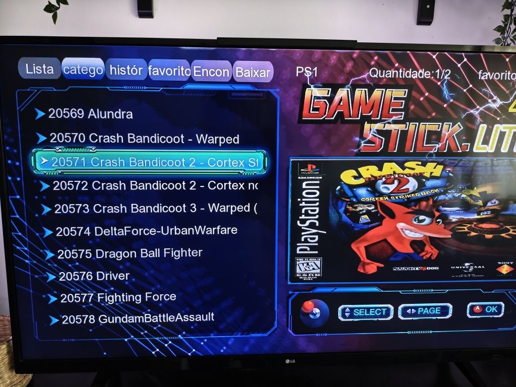 Gamestick 4k lite 20000 Jogos (Nova)
