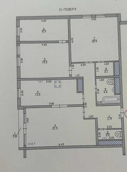 Продам 3-к квартиру (100м2)  в ЖК Олимпик-2, ж/м Слобожанское/Днепр