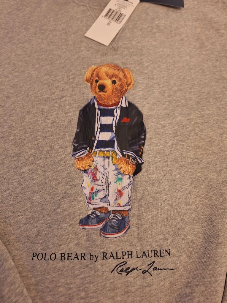 Polo Ralph Lauren bluza męska z misiem XL Oryginał