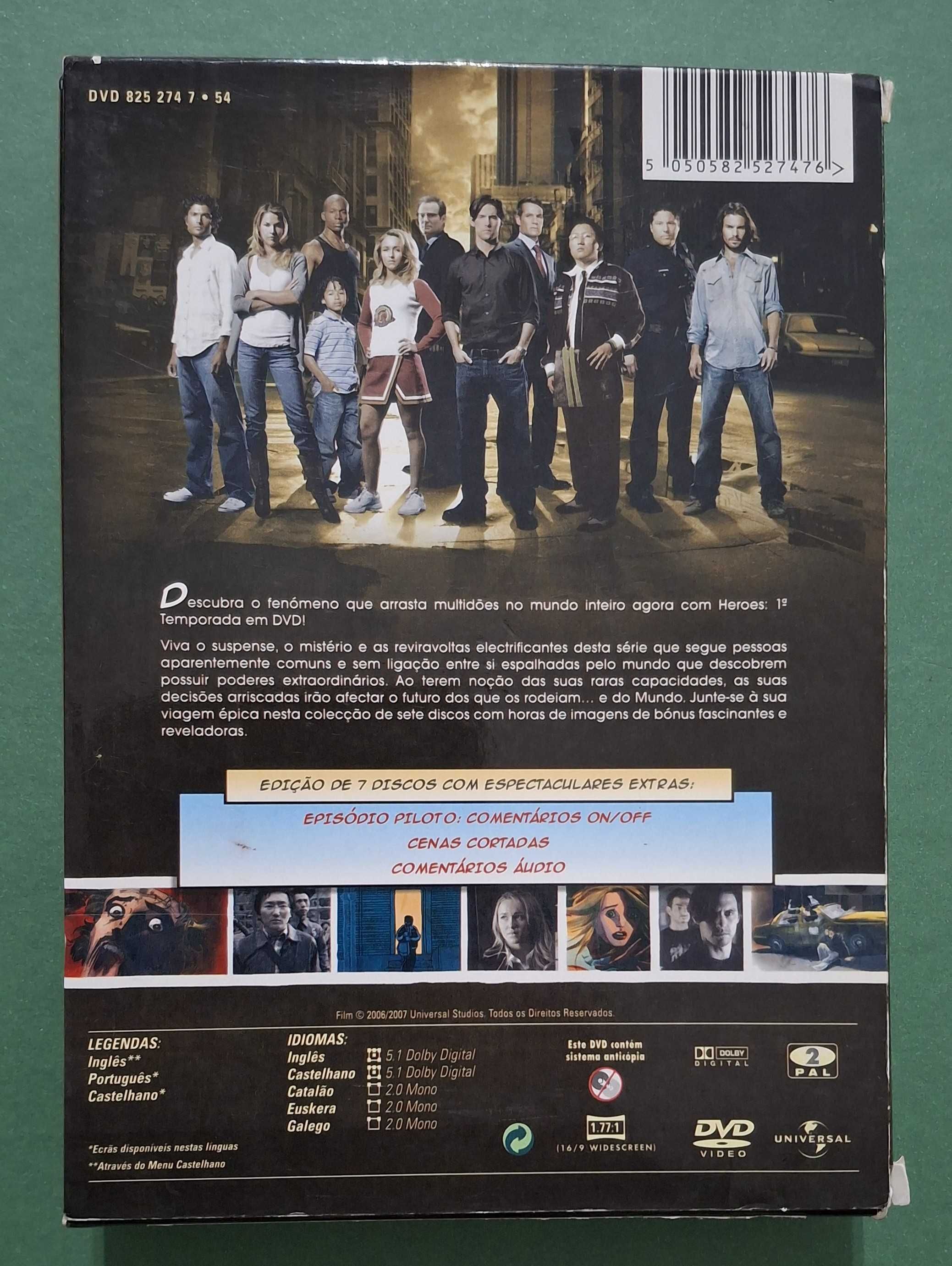 Série Heroes - 1ª temporada completa (7 DVDs) artigo novo