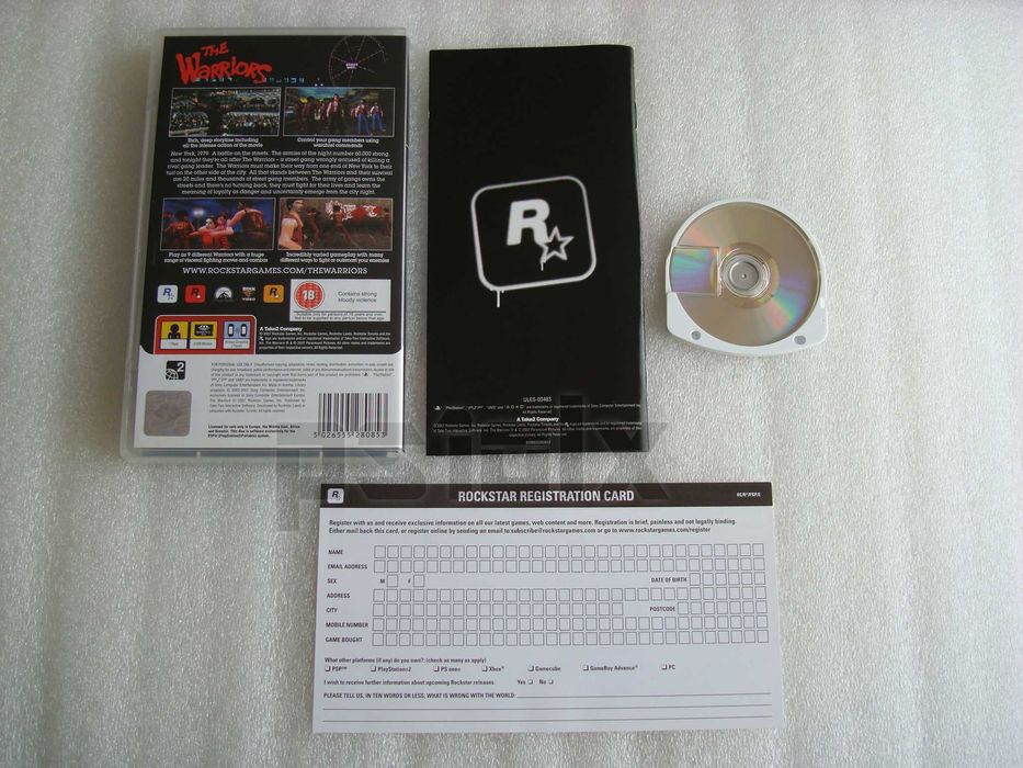 The Warriors playstation psp