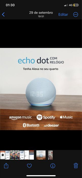 Alexa echo dot geracao 5