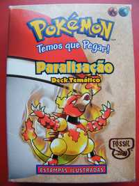 Cartas Pokémon - Deck Paralisação (Lockdown) + x1 Booster Fossil (PT)