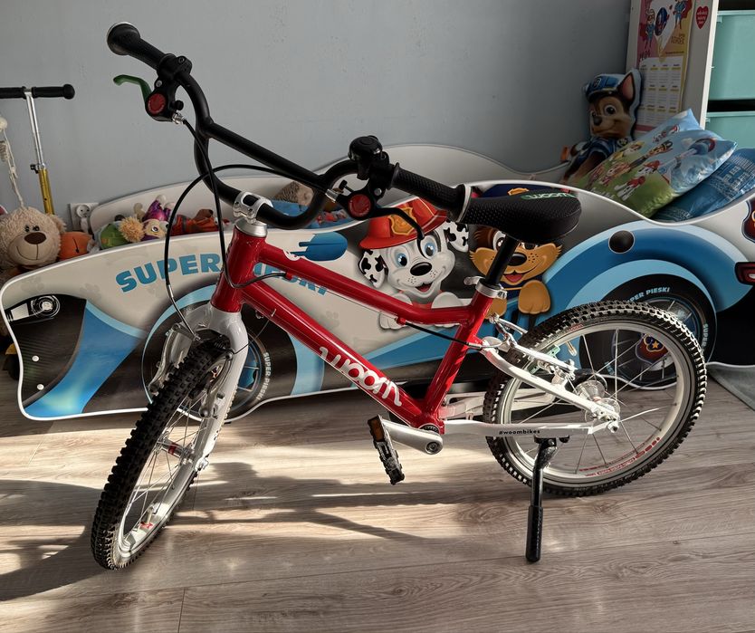 Rower dla dziecka 16”, rowerek Woom 3 czerwony super lekki
