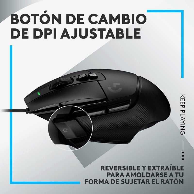 Logitech G G502 X LIGHTFORCE Rato Gaming Preto 25600 DPI