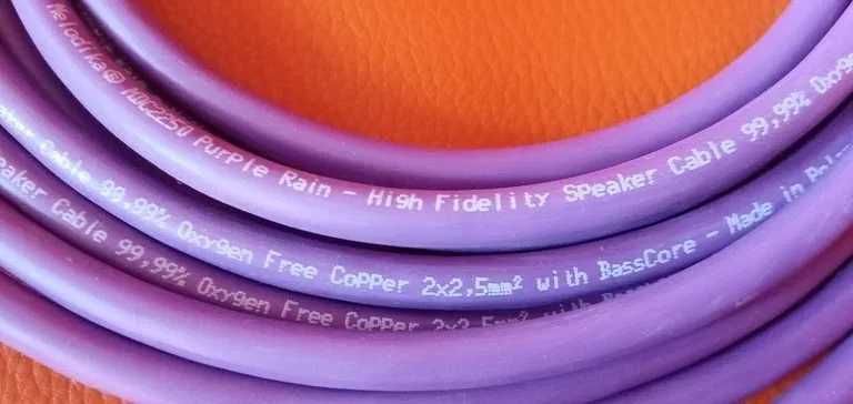 kabel głośnikowy melodika purple rain 2,5mm2 cena za 4 m 2x2m k.szpuli
