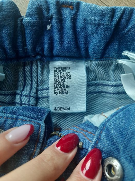 Spodnie jeans, rozm. 92