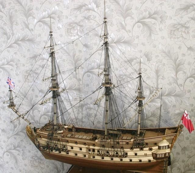 Модель корабля. Комплект чертежей линкора "Принц" 1670 год