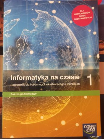 Podręcznik "Informatyka na czasie 1" wydawnictwa Nowej Ery