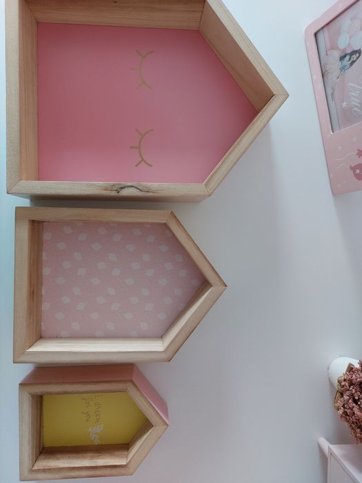 Conjunto de 3 molduras Casinha