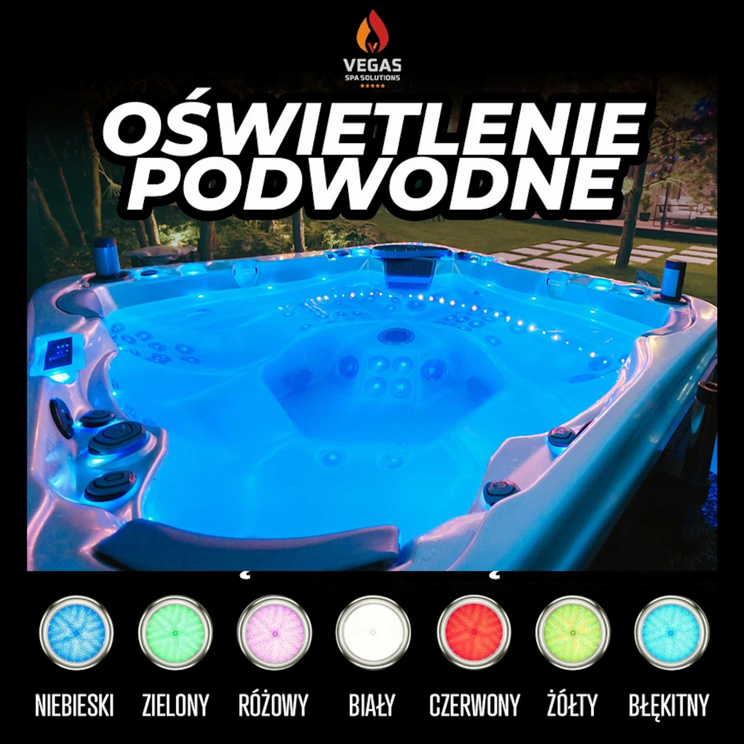 Balia Ogrodowa Jacuzzi z Ogrzewaniem GAZOWYM AKRYLOWA Kwadratowa