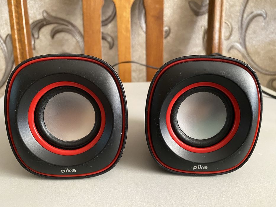 Колонки для ноутбука, ПК, акустика Piko GS-202 Black-Red USB