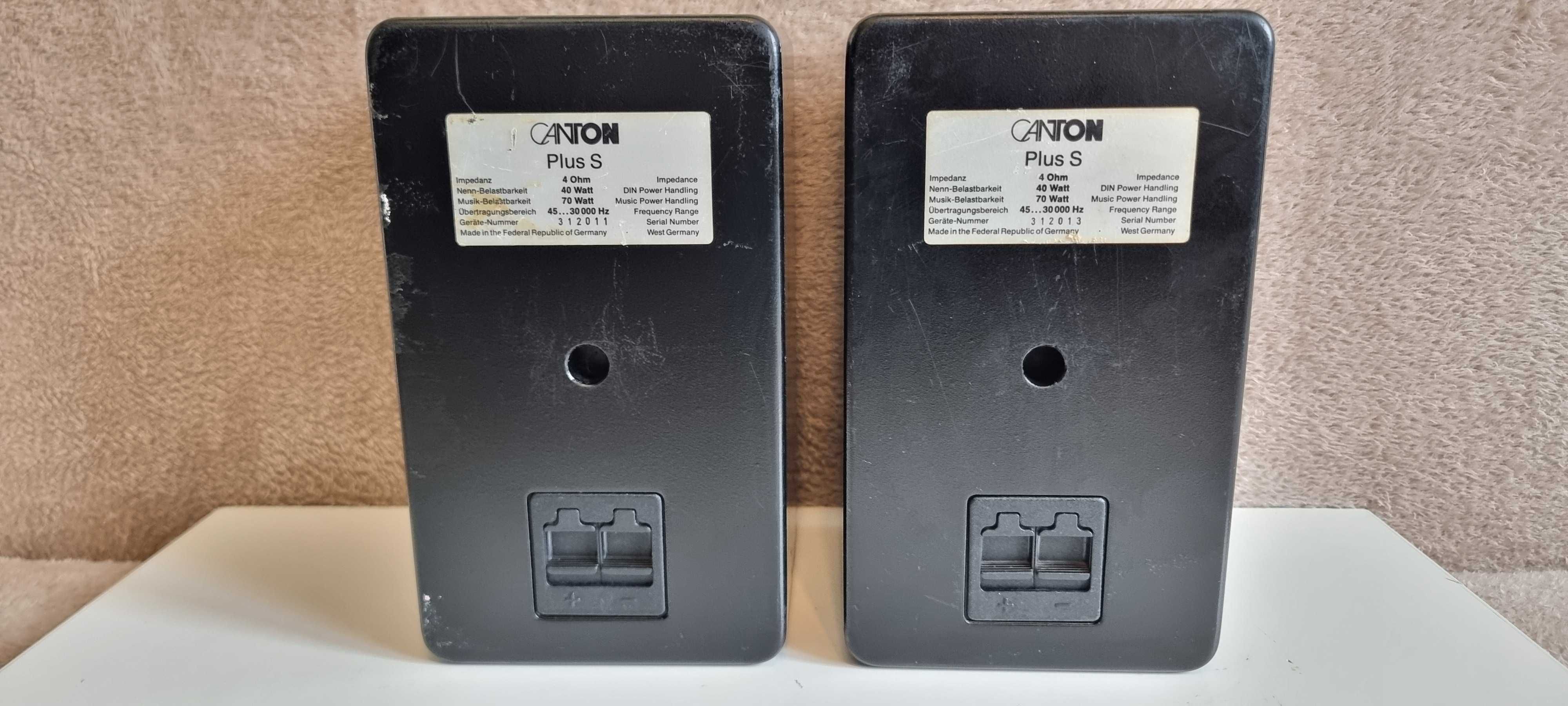 Canton Plus S, monitory stereo czarne