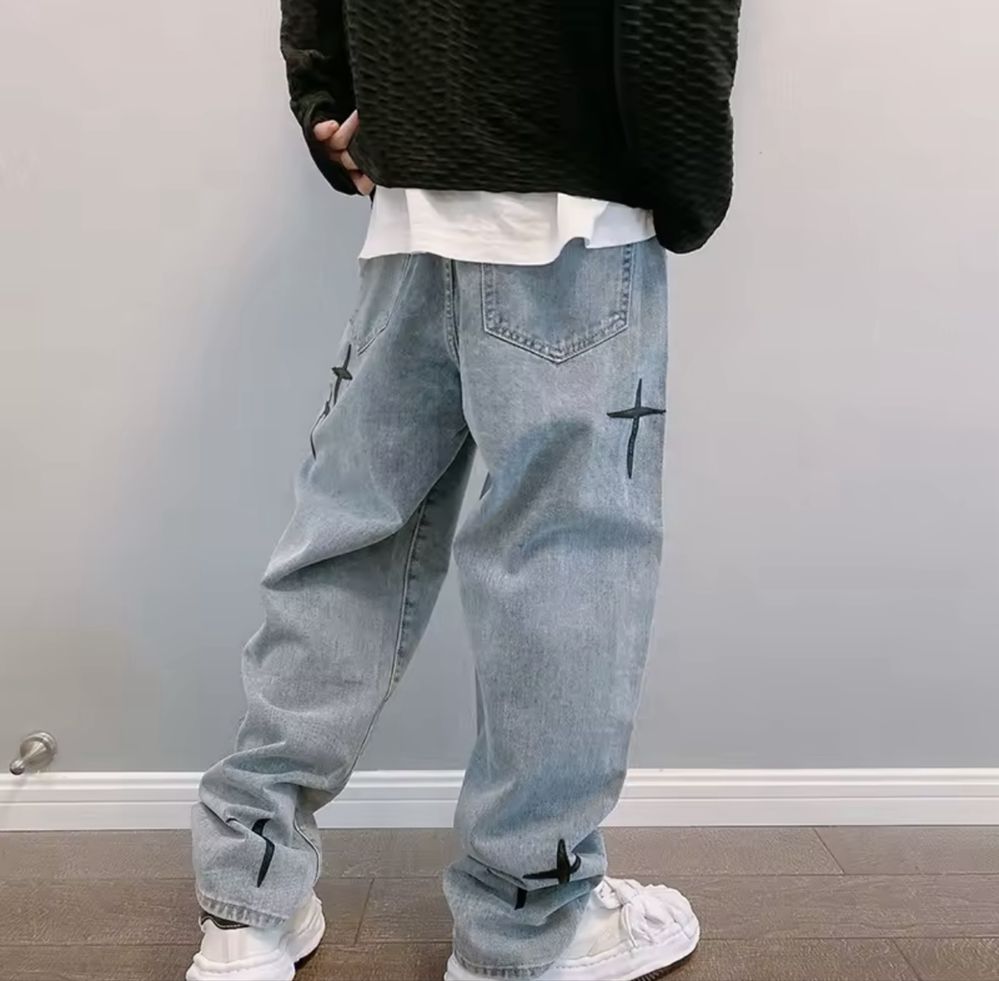 Джинси Baggy блакитні L