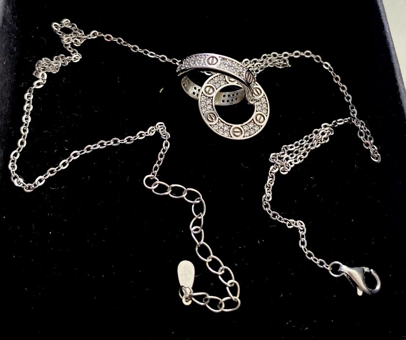 Колье серебрянное