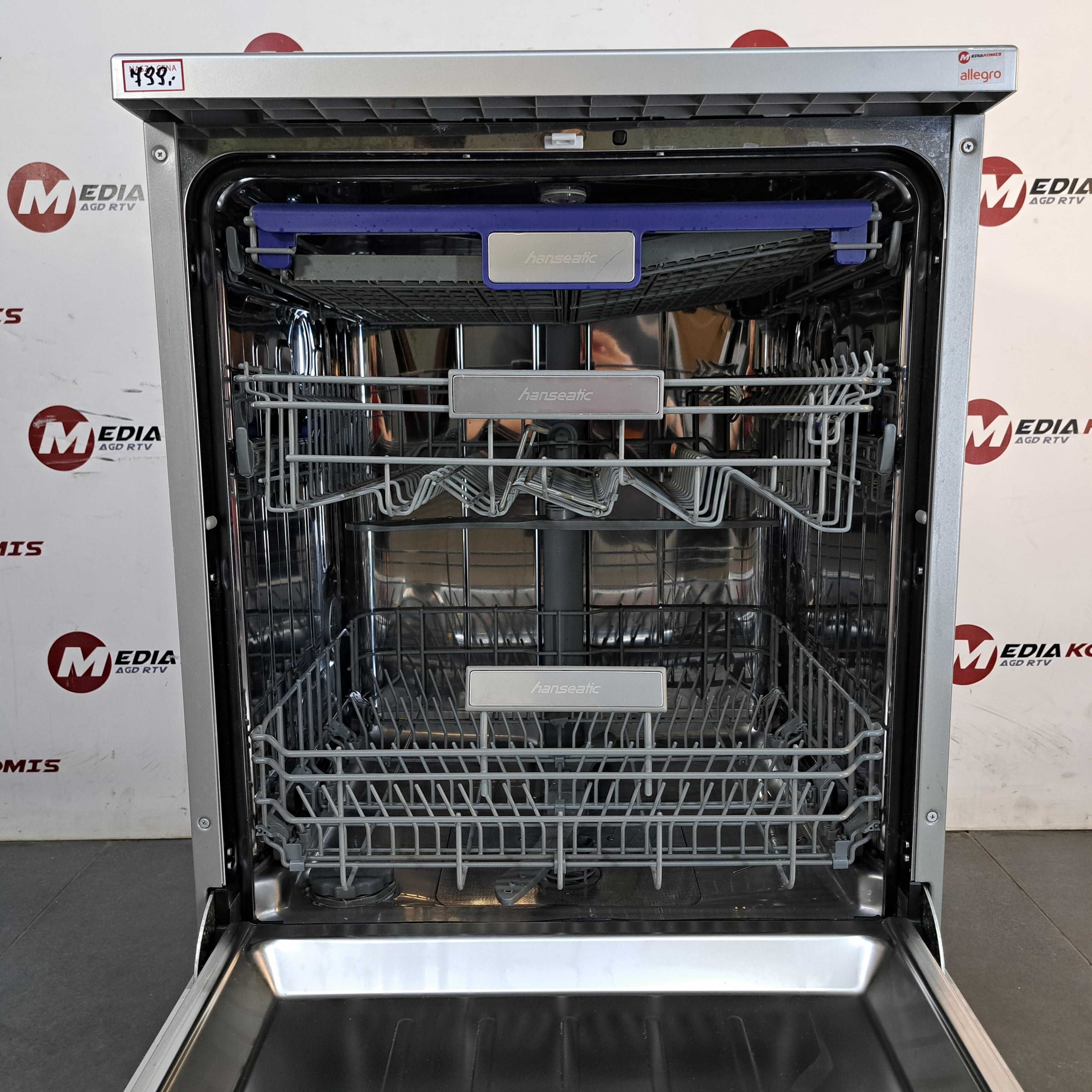 Zmywarka Hanseatic HG6085C14T7635EI [12m-cy gwar] C/14kp/8pr/42dB/9,8l