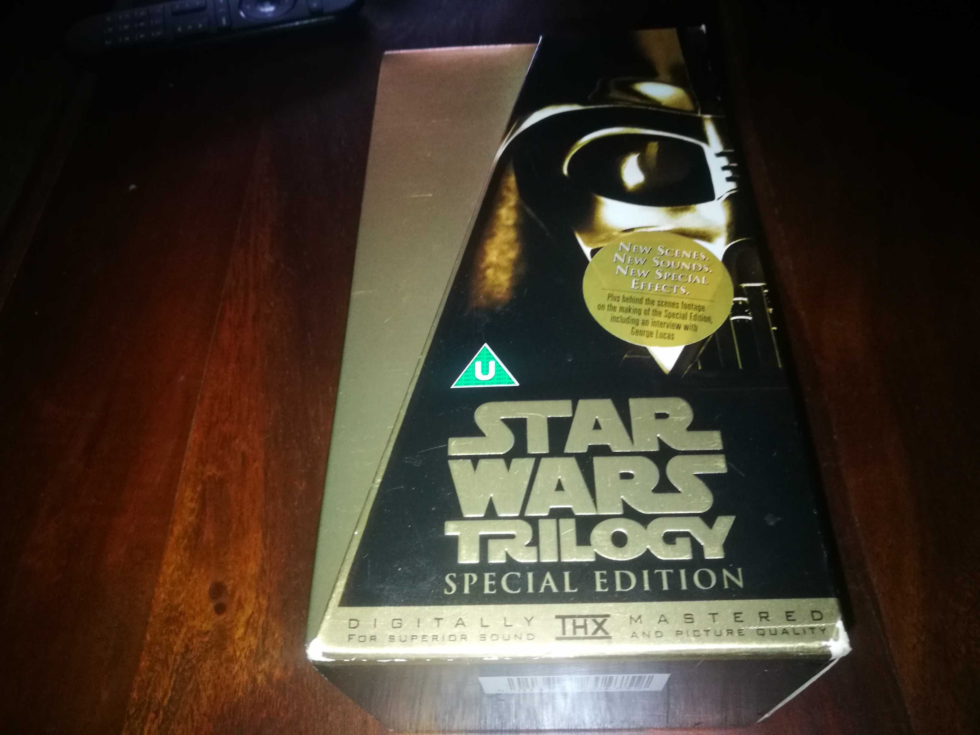 Star Wars - Trilogy (SPECIAL EDITION) caixa com os 3 Filmes VHS