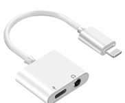 Adapter rozdzielacz do iPhone lightning /mini jack