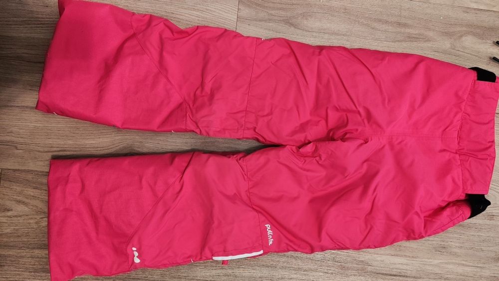 Spodnie narciarskie zimowe WEDZE Decathlon różowe 115-124