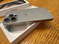 iPhone 15 Pro Natural Titanium 256GB Gwarancja Bateria 96%