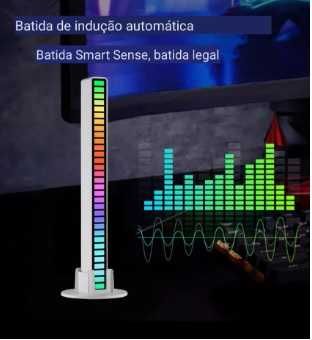 Luz RGB com controlo de voz / som