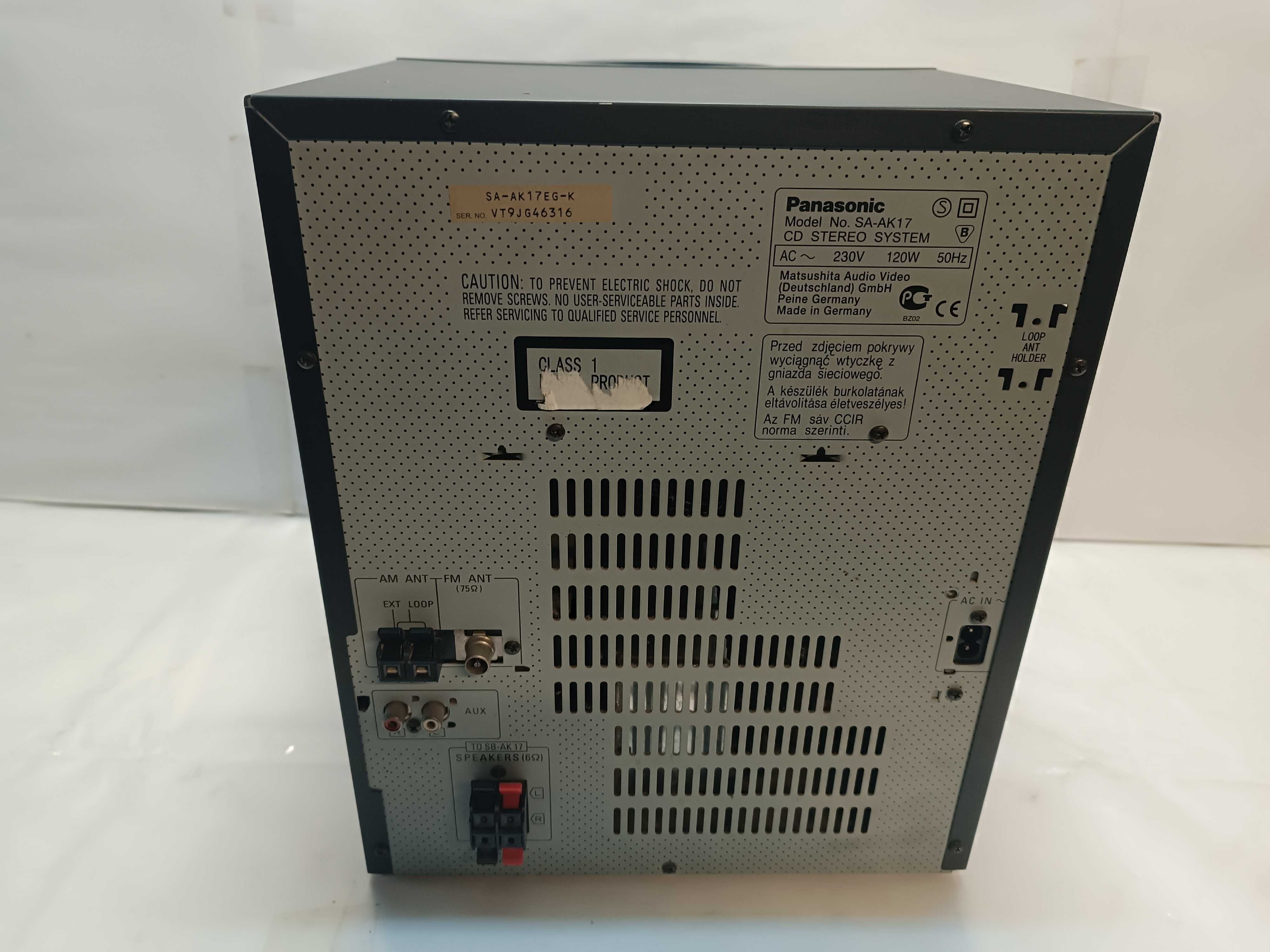 Музыкальный центр Panasonic sa-ak17