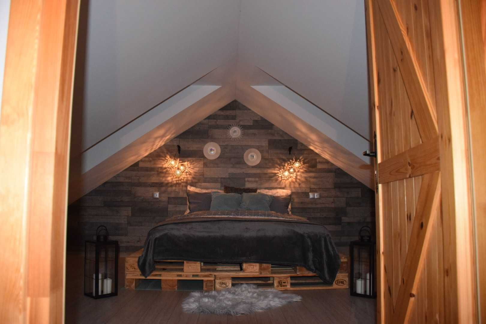 Domek z balią i jeziorem Jacuzzi Wypoczynek Wieczór Panieński