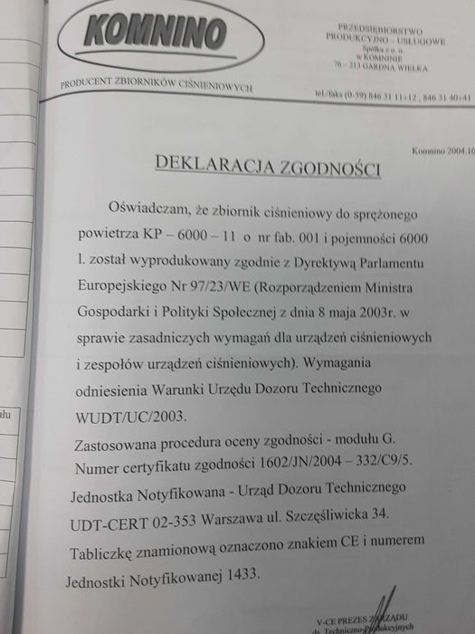 Kompresor śrubowy boge s40 +zbiornik ćiśnieniowy 6000l komino