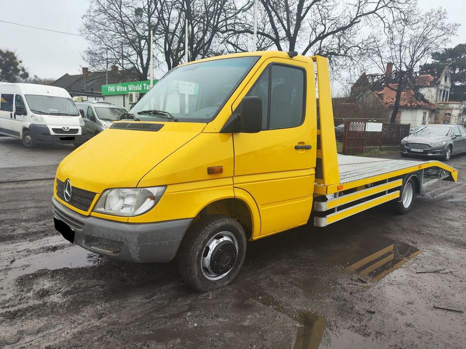 Mercedes-Benz SPRINTER 416 POMOC DROGOWA  NOWY NAJAZD na bliźniakach klima hak