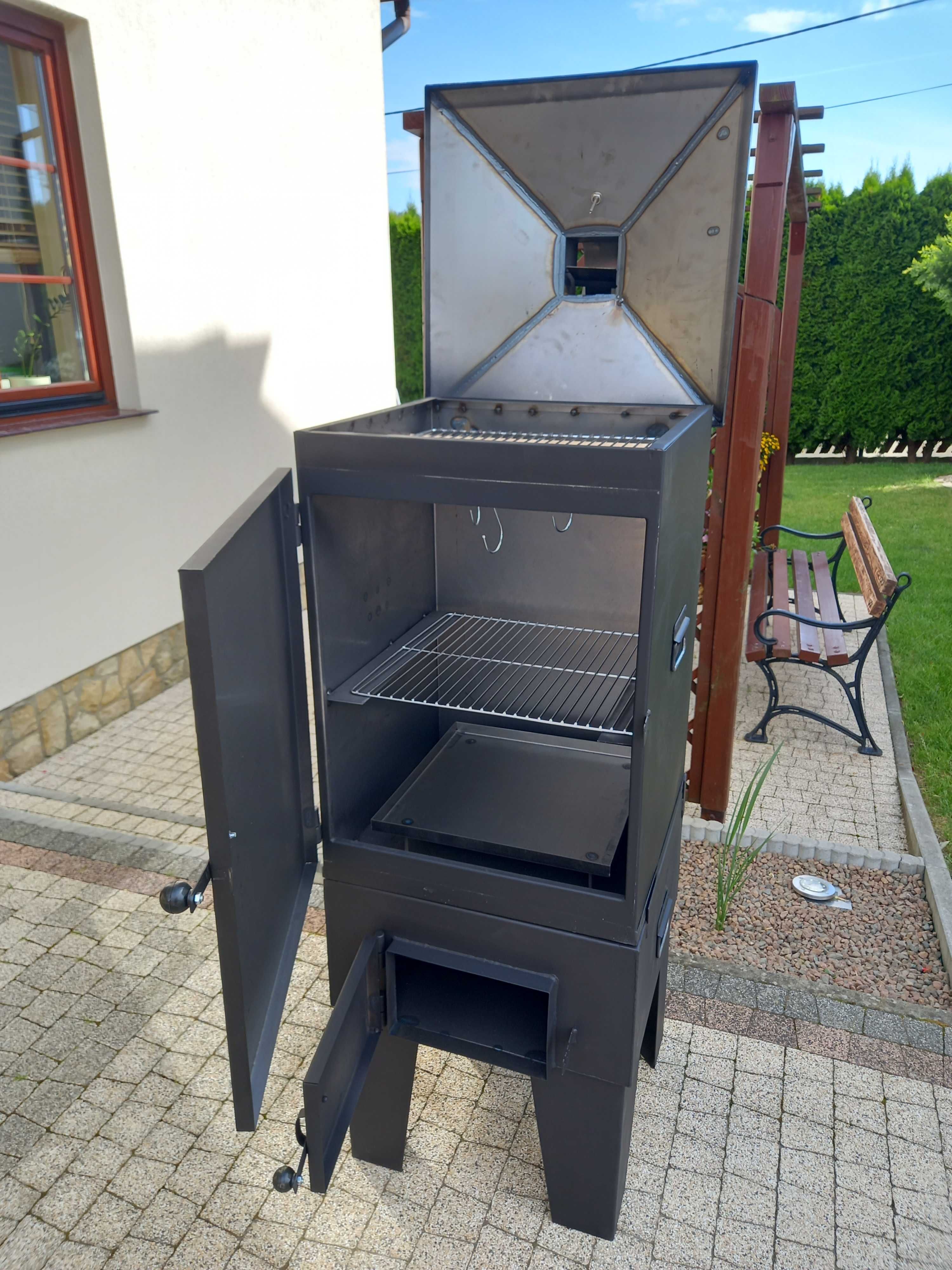 Wędzarnia metalowa ogrodowa  XXL duża!
