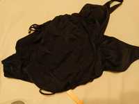 Czarny kostium strój kąpielowy jednoczęściowy ciążowy 44 C D