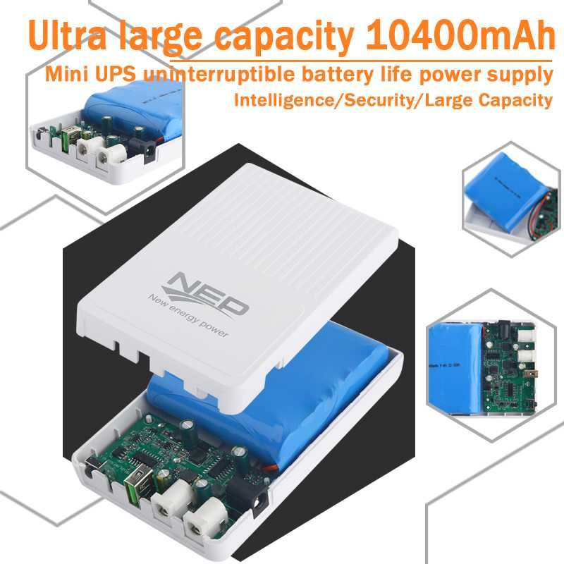 Mini ups NEP WGP 10400mAh 25W повербанк безперебійник для роутера