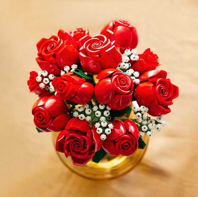 HIT! LEGO BUKIET Róż Kwiatów PREZENT na Walentynki dla Niej Dziewczyny