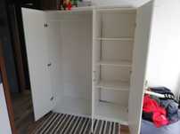 Szafa IKEA młodzieżowa biała 3 segmenty drzwiowe