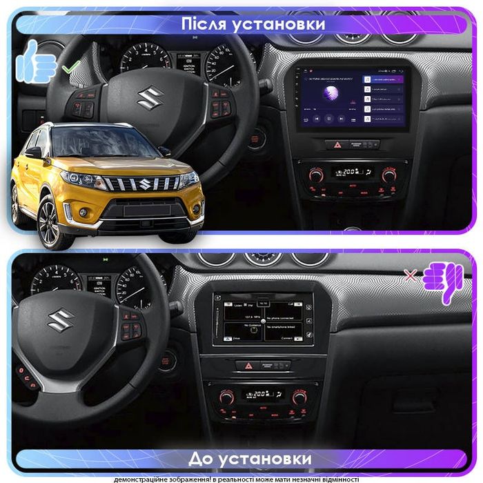 Магнітола Suzuki SX4, Vitara, Swift, Fiat Sedici Android 4/64gb