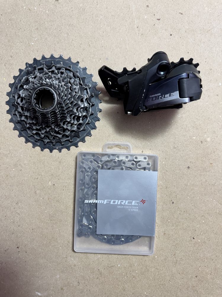 Перемикач, касета і ланцюг Sram Force 12 speed