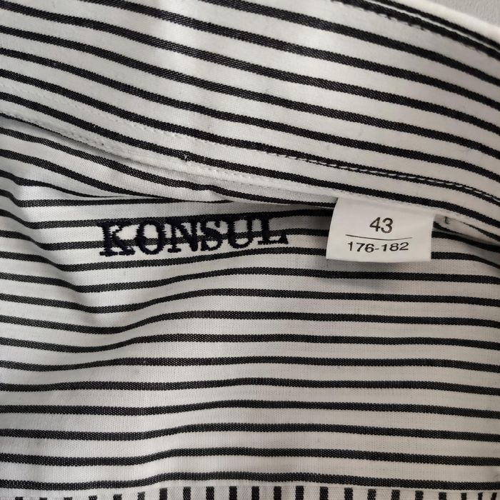 Konsul biała męska koszula w paski rozm. 43