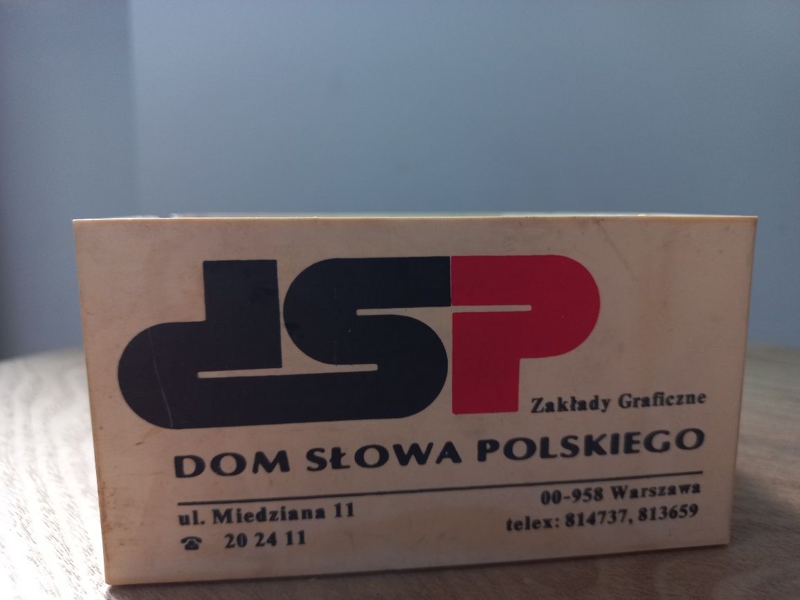 Pojemnik biurowy PRL - Dom Słowa Polskiego