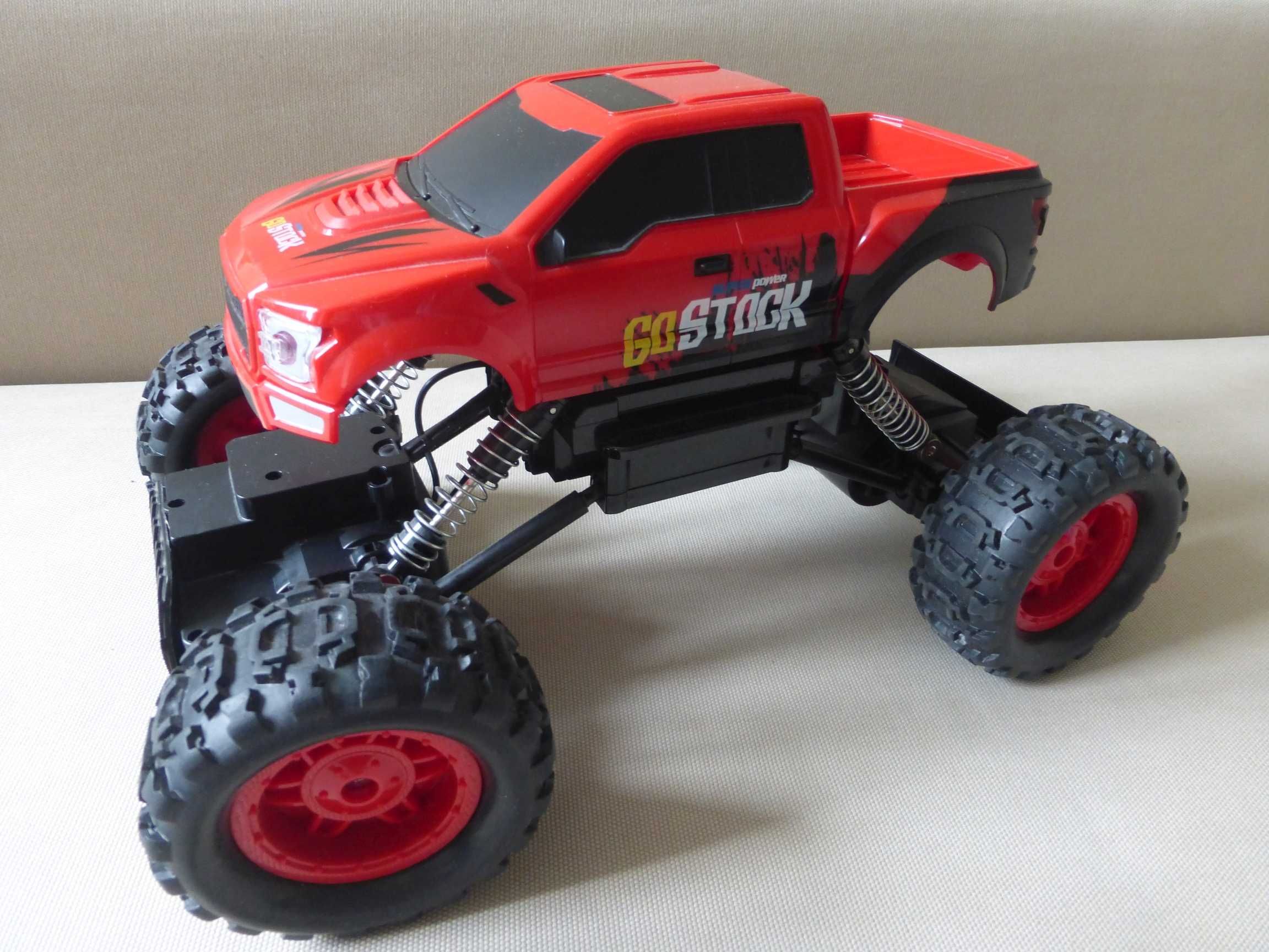 Samochód zdalnie sterowany 4WD auto 4x4 Rock Crawler 2x akumulatory 6V