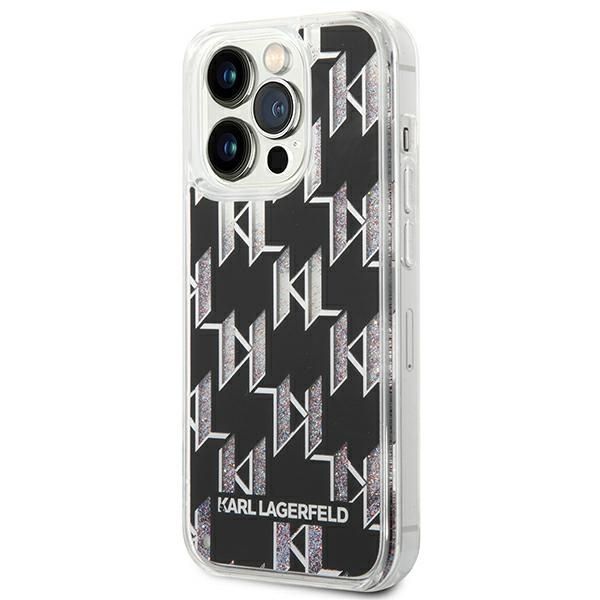 Etui Karl Lagerfeld iPhone 14 Pro 6,1" Liquid Glitter Monogram