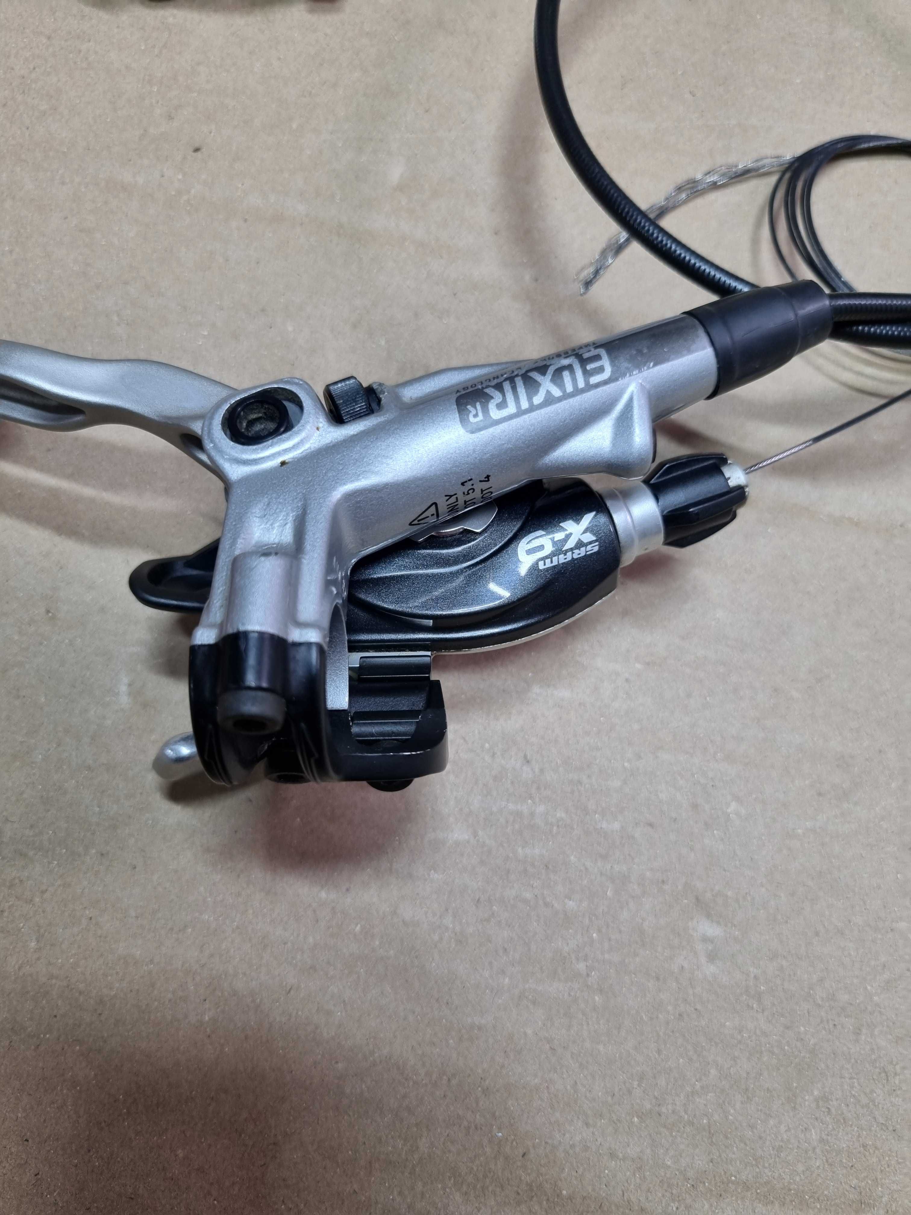 Hamulce hydrauliczne Avid Elixir R plus manetki Sram X-9